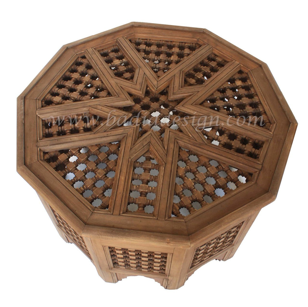 Moucharabieh Wooden Side Table