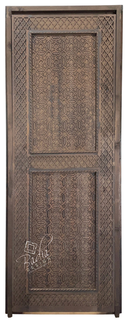 Handcrafted Moroccan Style Wooden Door