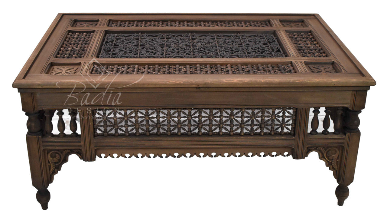 Cedar Wood Moucharabieh Coffee Table