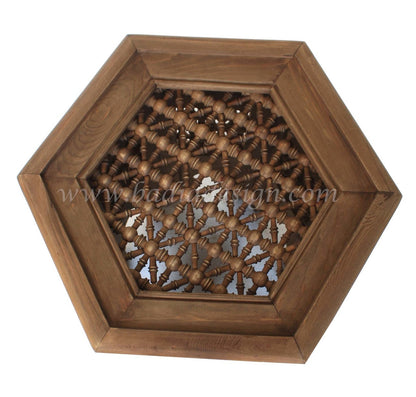 Moucharabieh Cedar Wood Side Table