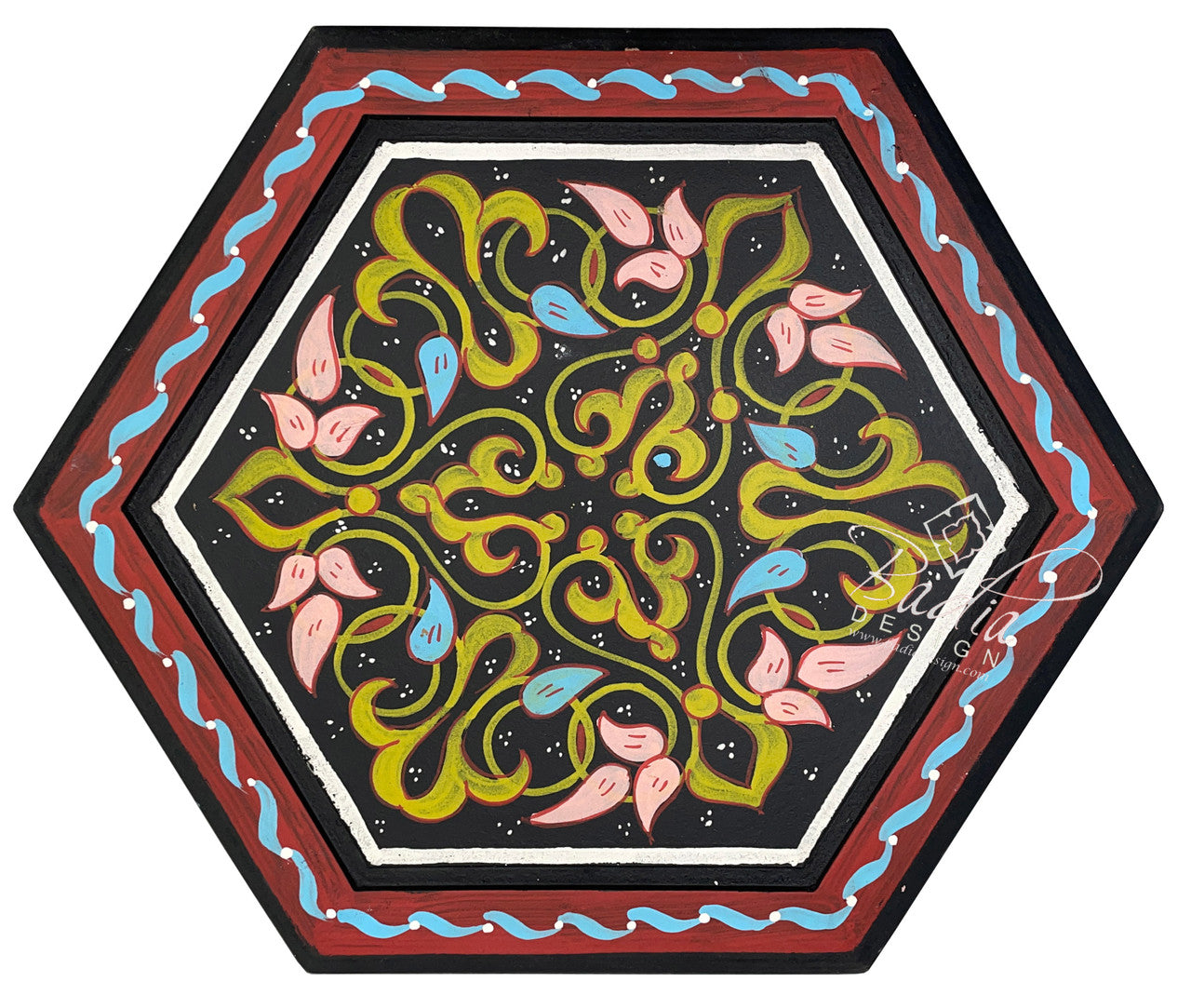 Colorful Hand Painted Side Tables