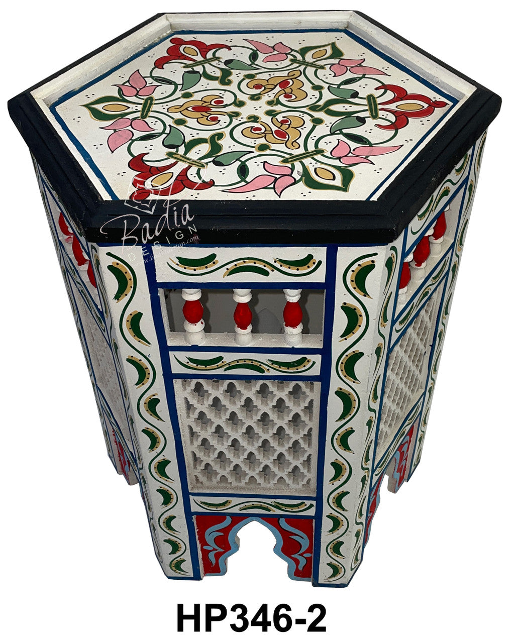 Colorful Hand Painted Side Tables