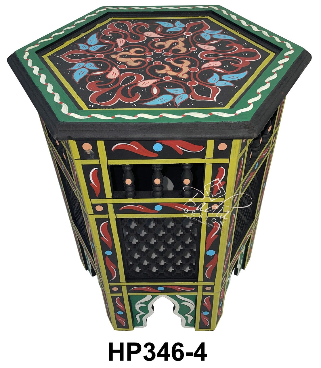 Colorful Hand Painted Side Tables