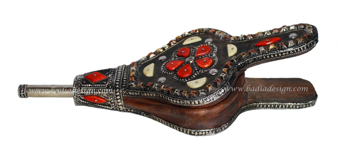 Moroccan Metal and Bone Air Blower