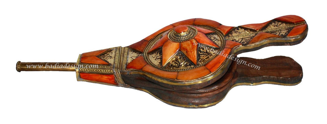 Moroccan Metal and Bone Air Blower