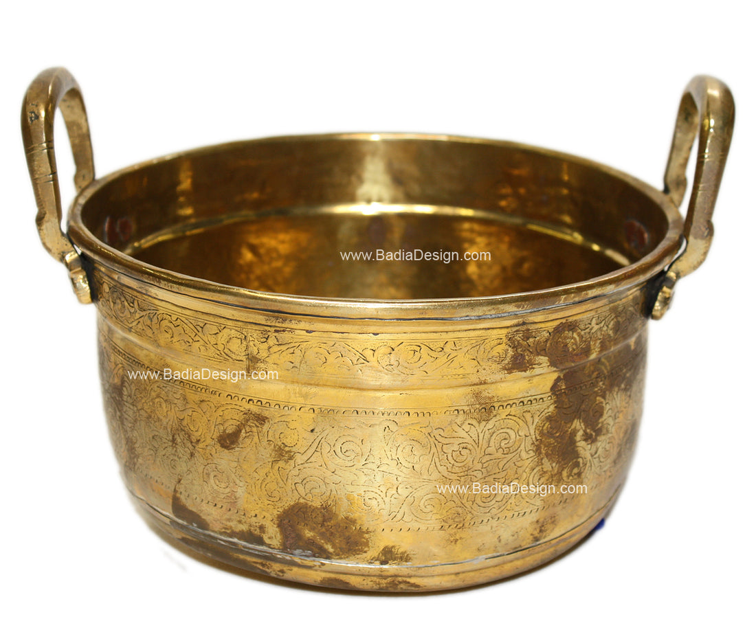 Vintage Decorative Brass Pot