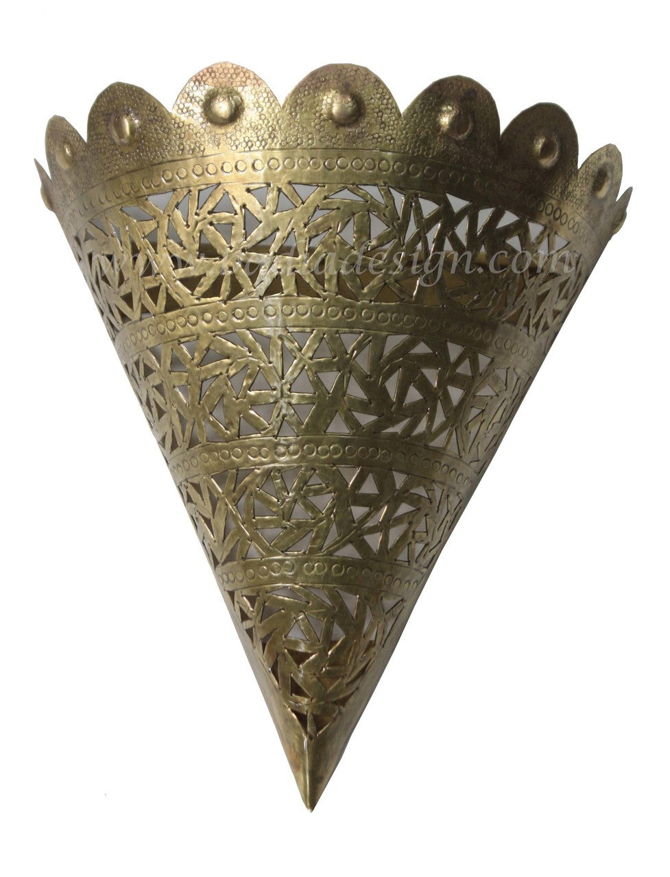 Intricately Designed Brass Wall Sconce