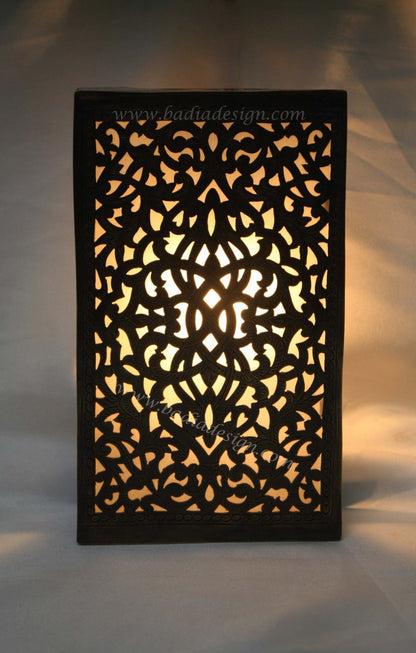 Brass Wall Sconce with White Glass