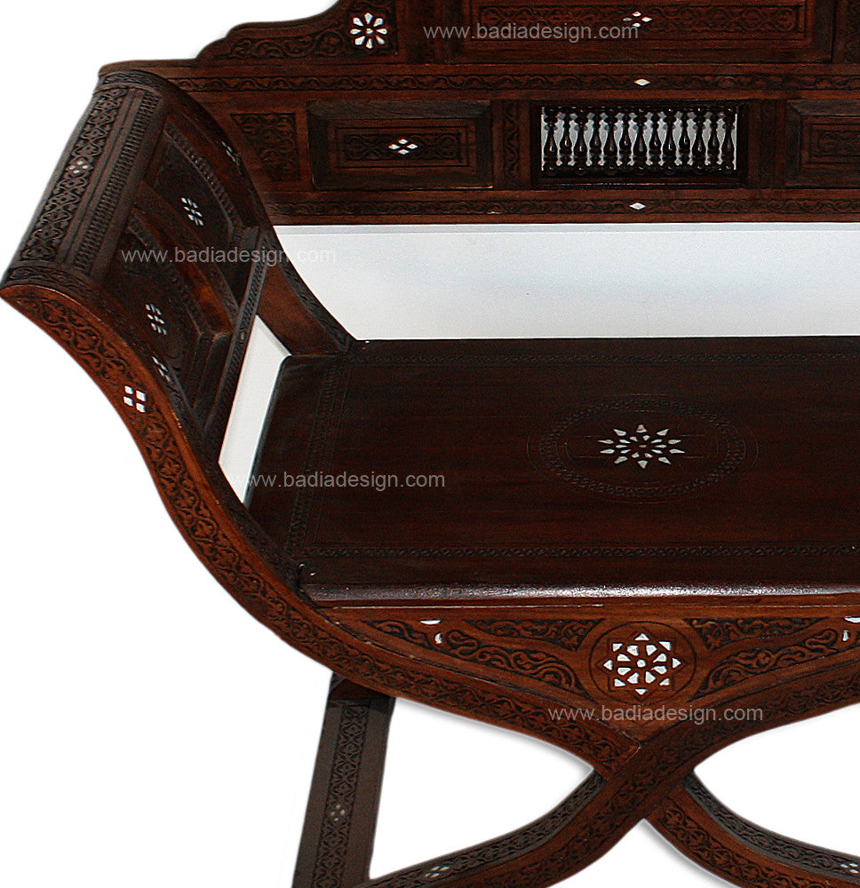 Elegant Mother of Pearl Inlay Chair