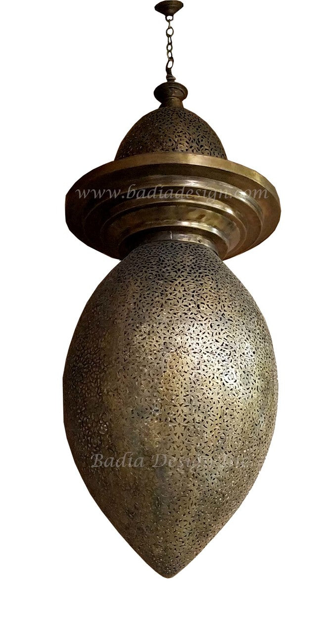 Hand Punched Brass Chandelier