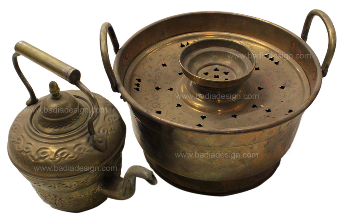 Vintage Moroccan Brass Hand Washing Basin