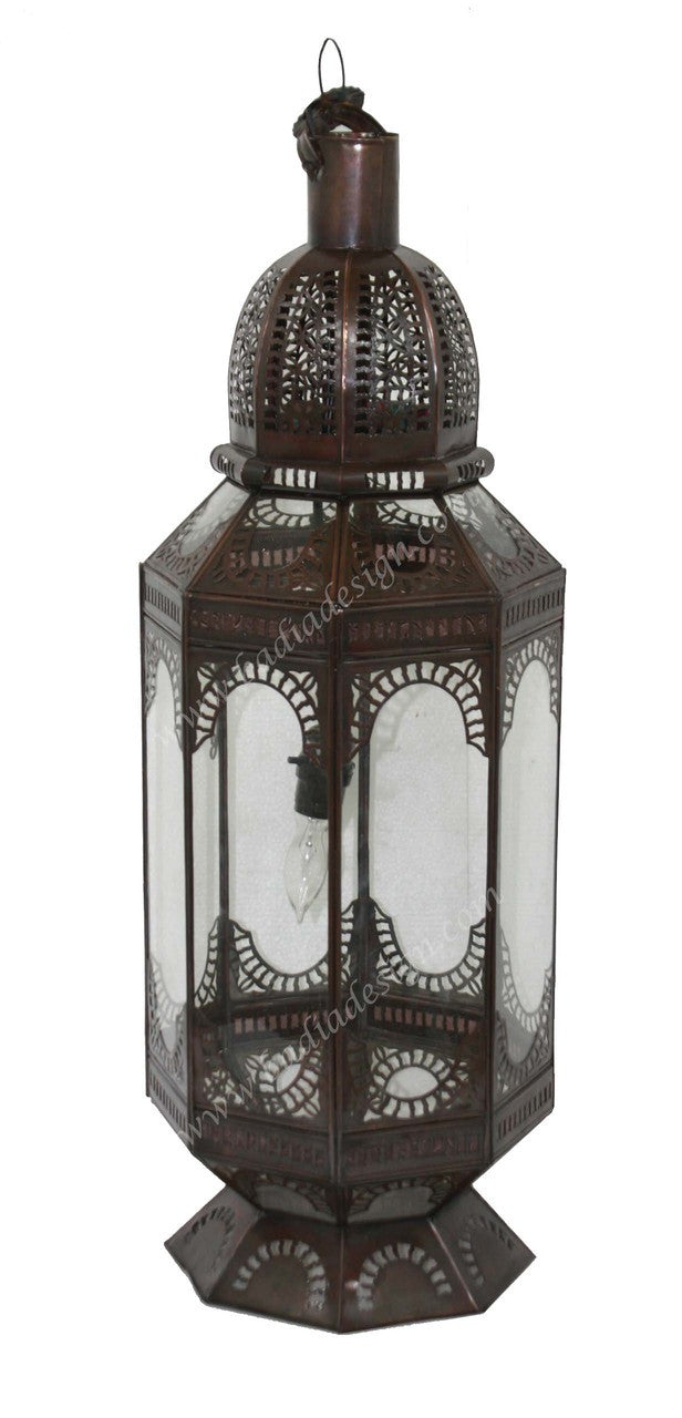 Large Floor Lamp with Clear Glass