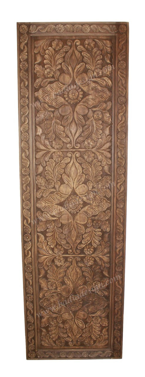 Hand Carved Wooden Panel
