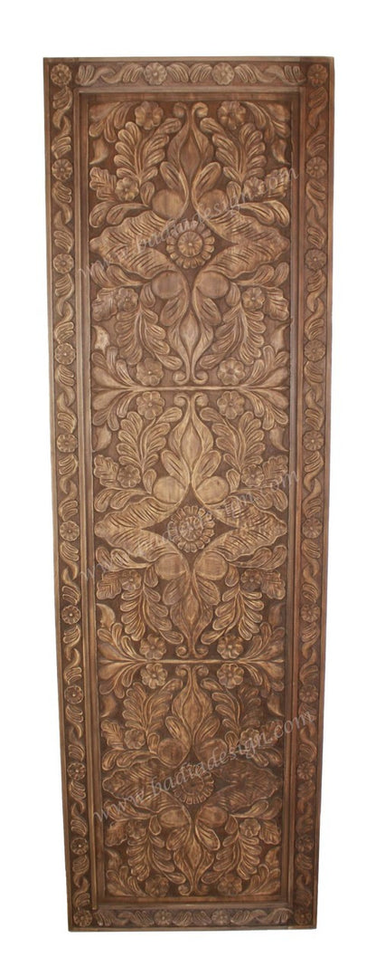 Hand Carved Wooden Panel