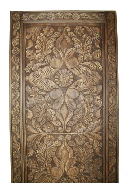 Hand Carved Wooden Panel