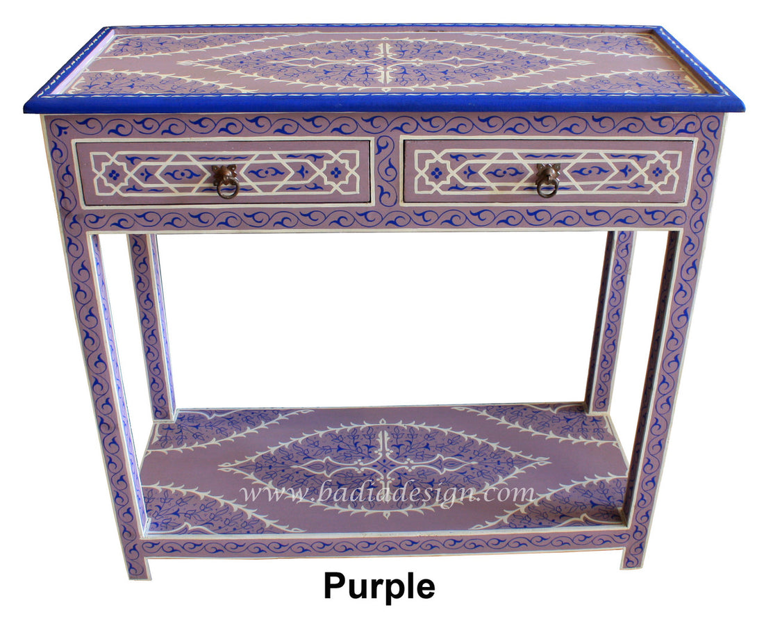 Hand Painted Moroccan Buffet Table