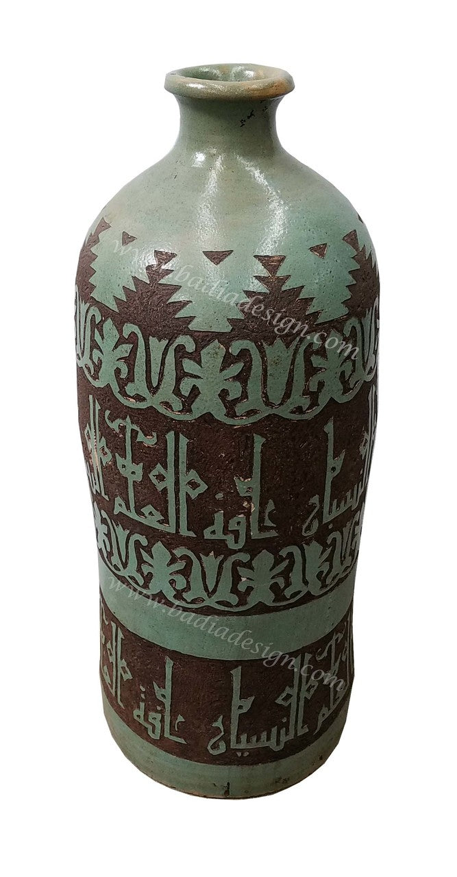 Hand Painted Moroccan Ceramic Urn