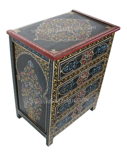 Hand Painted Cedar Nightstand