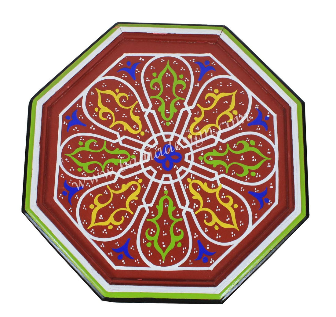 Multi Color Hand Painted Side Table