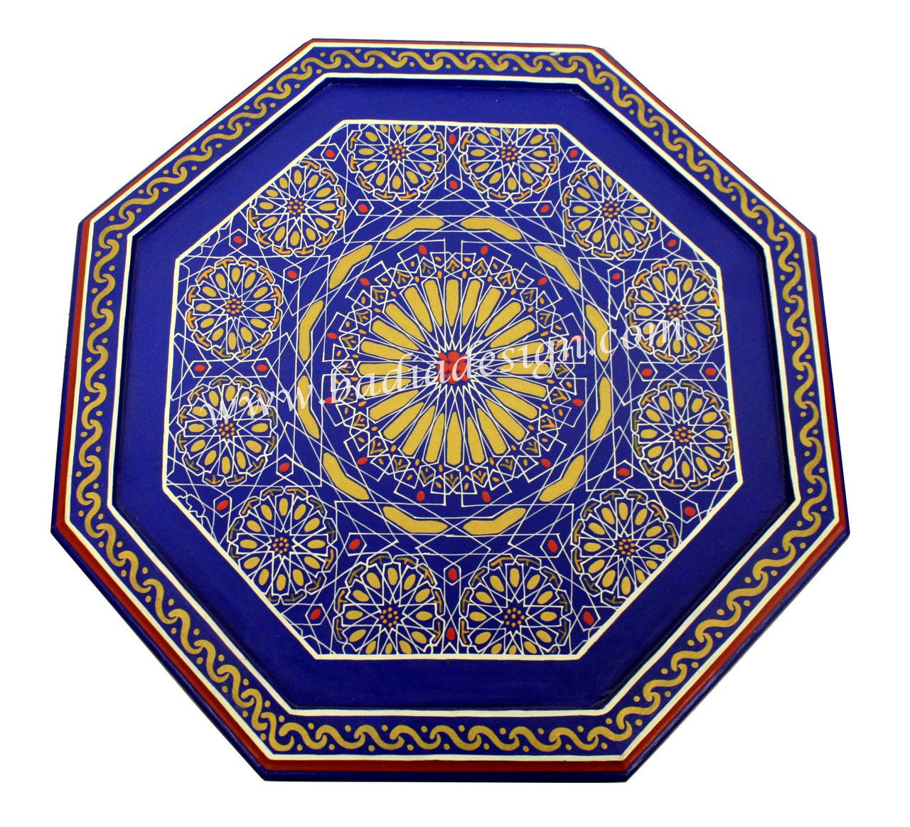 Vivid Color Hand Painted Side Table