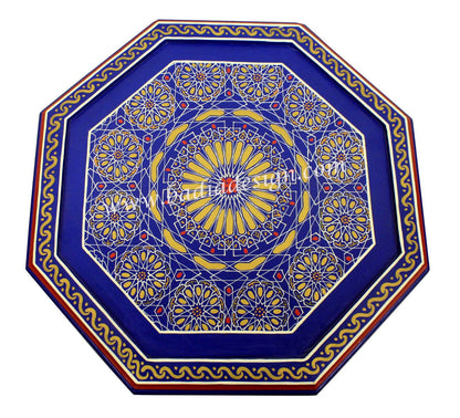 Vivid Color Hand Painted Side Table