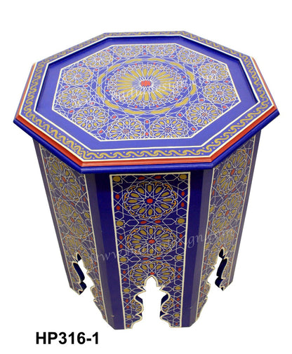Vivid Color Hand Painted Side Table