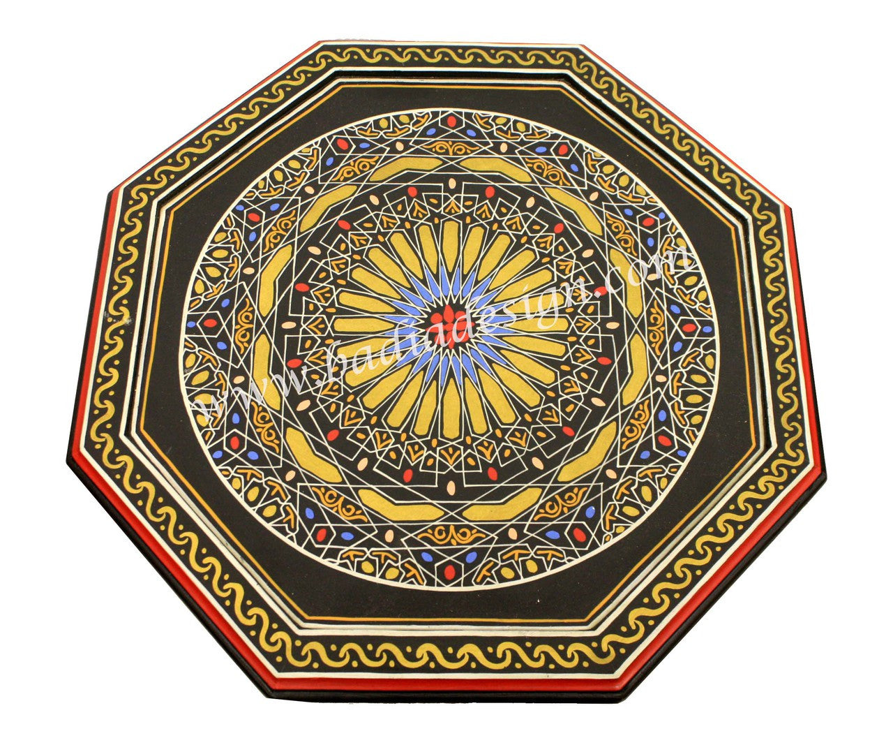 Vivid Color Hand Painted Side Table