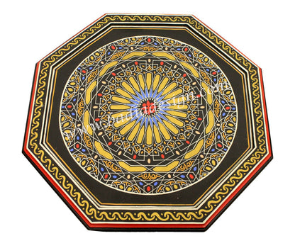 Vivid Color Hand Painted Side Table