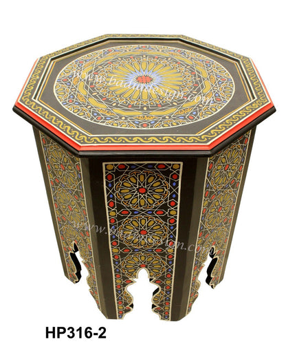 Vivid Color Hand Painted Side Table