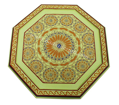 Vivid Color Hand Painted Side Table