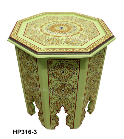 Vivid Color Hand Painted Side Table