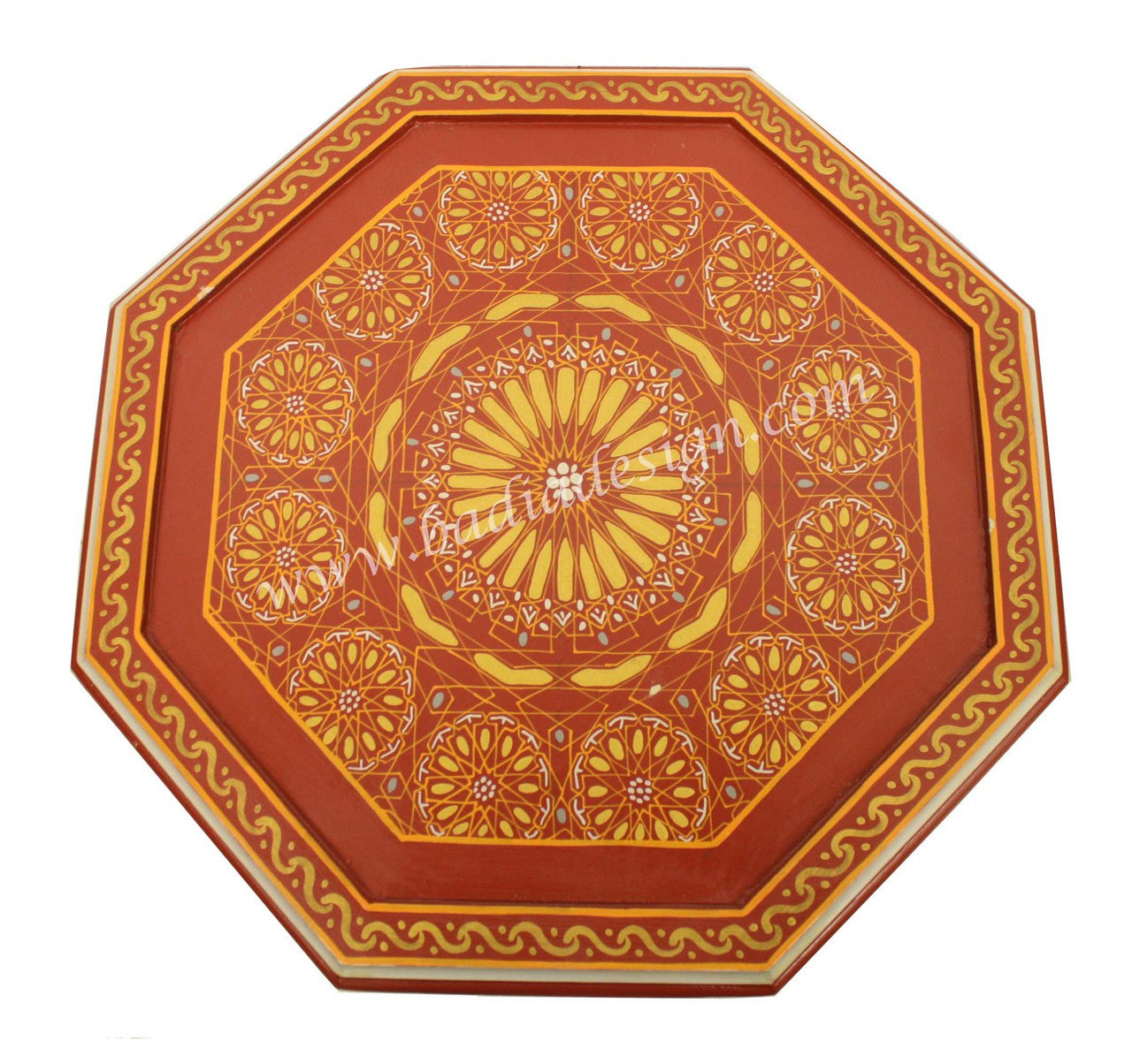 Vivid Color Hand Painted Side Table