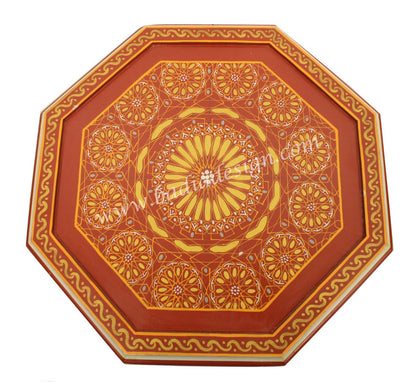 Vivid Color Hand Painted Side Table