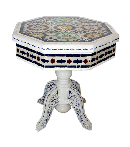 Hand Painted Tile Top Table