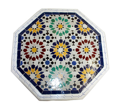 Hand Painted Tile Top Table