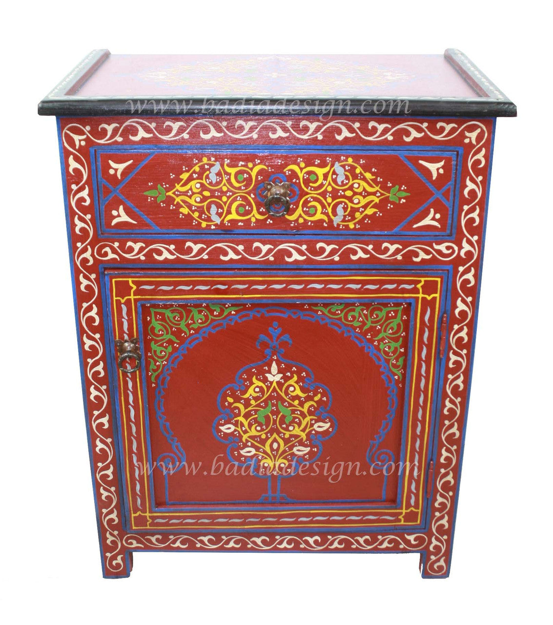 Hand Painted Cedar Nightstand