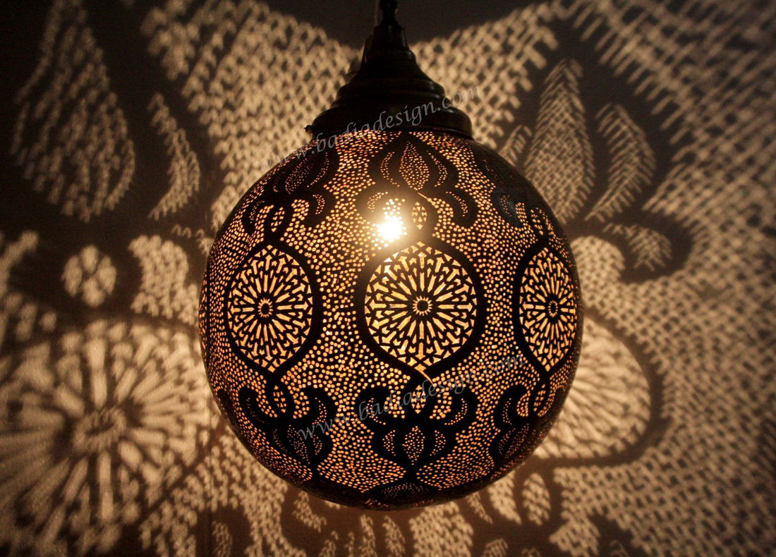 Hanging Brass Ball Lantern