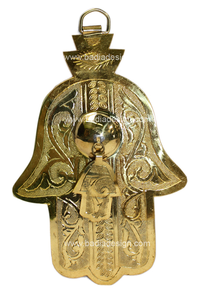 Brass Khamsa Hand of Fatima