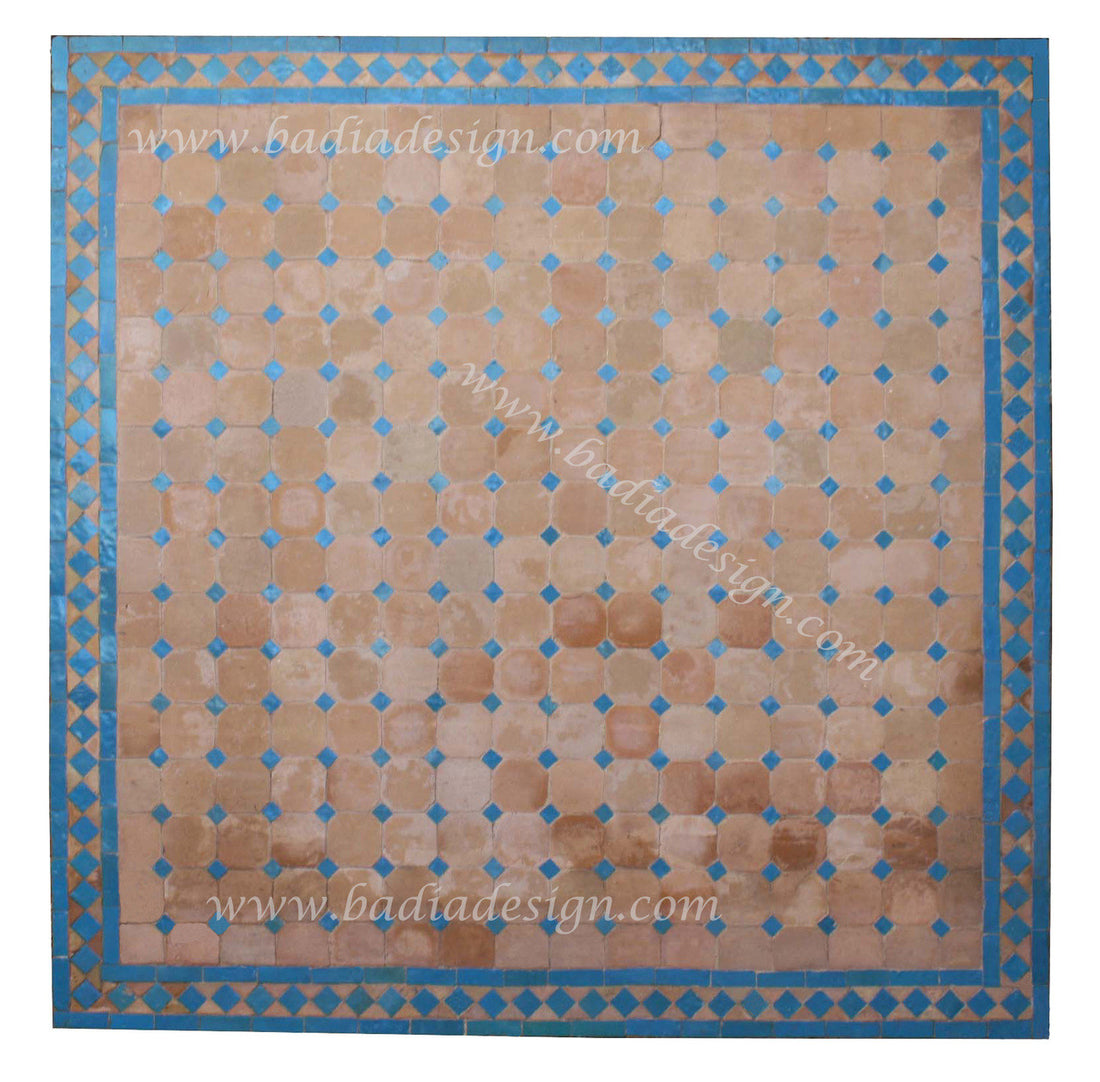 35" Square Moroccan Tile Table Top