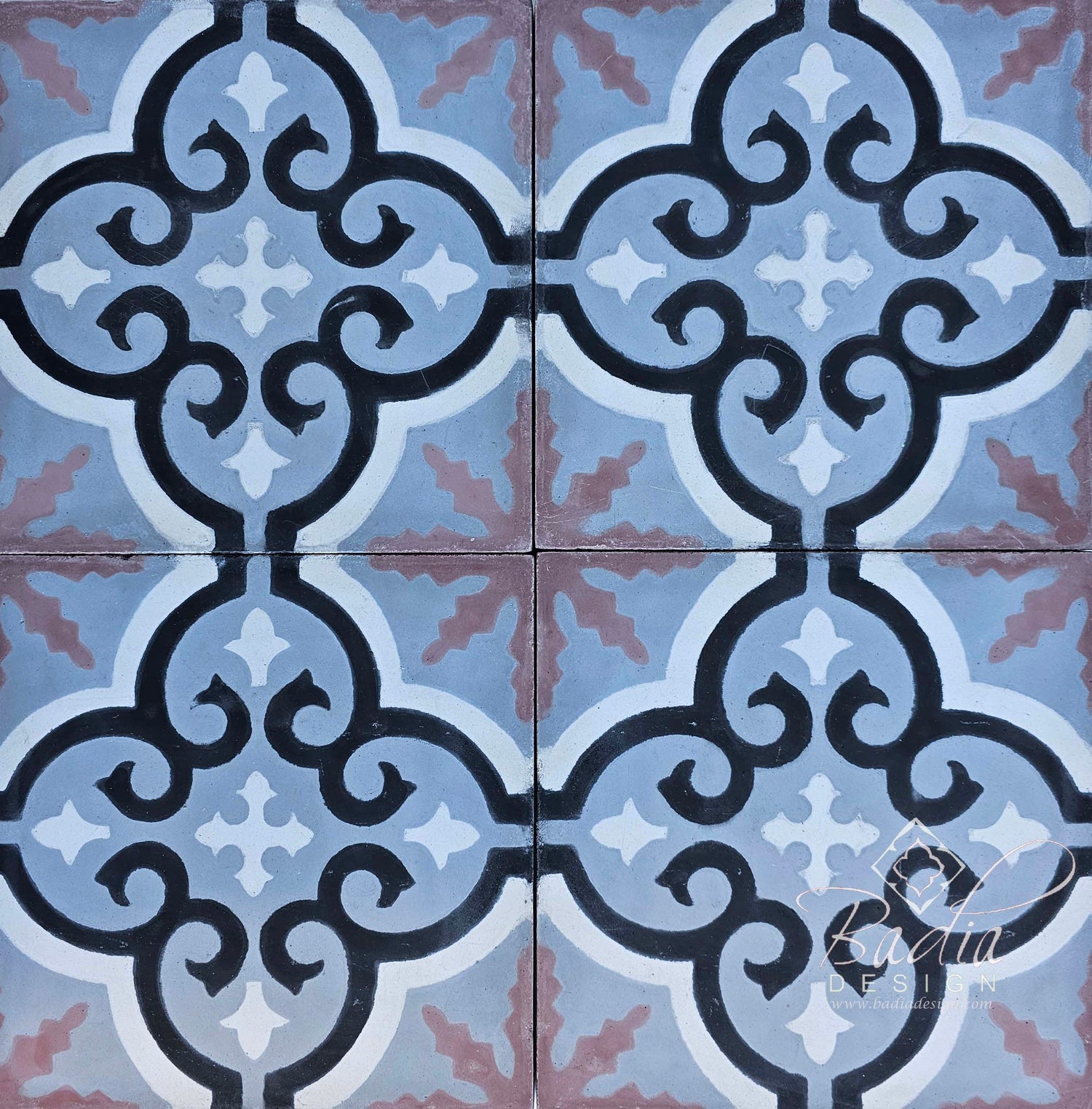 Moroccan Multi-Color Cement Floor Tile - CT120