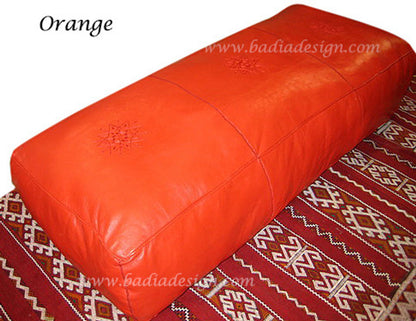 Moroccan Rectangular Premium Leather Ottoman