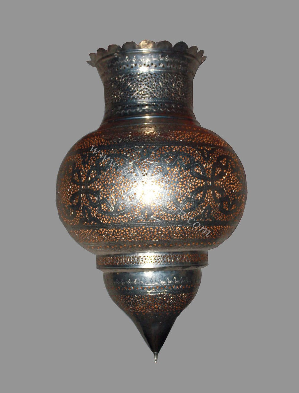 Large Hand Designed Silver Nickel Chandelier