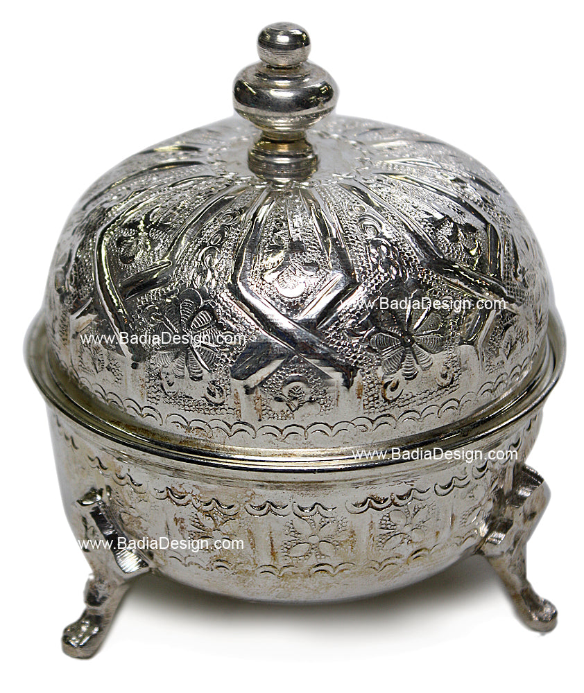 Moroccan Silver Plated Container