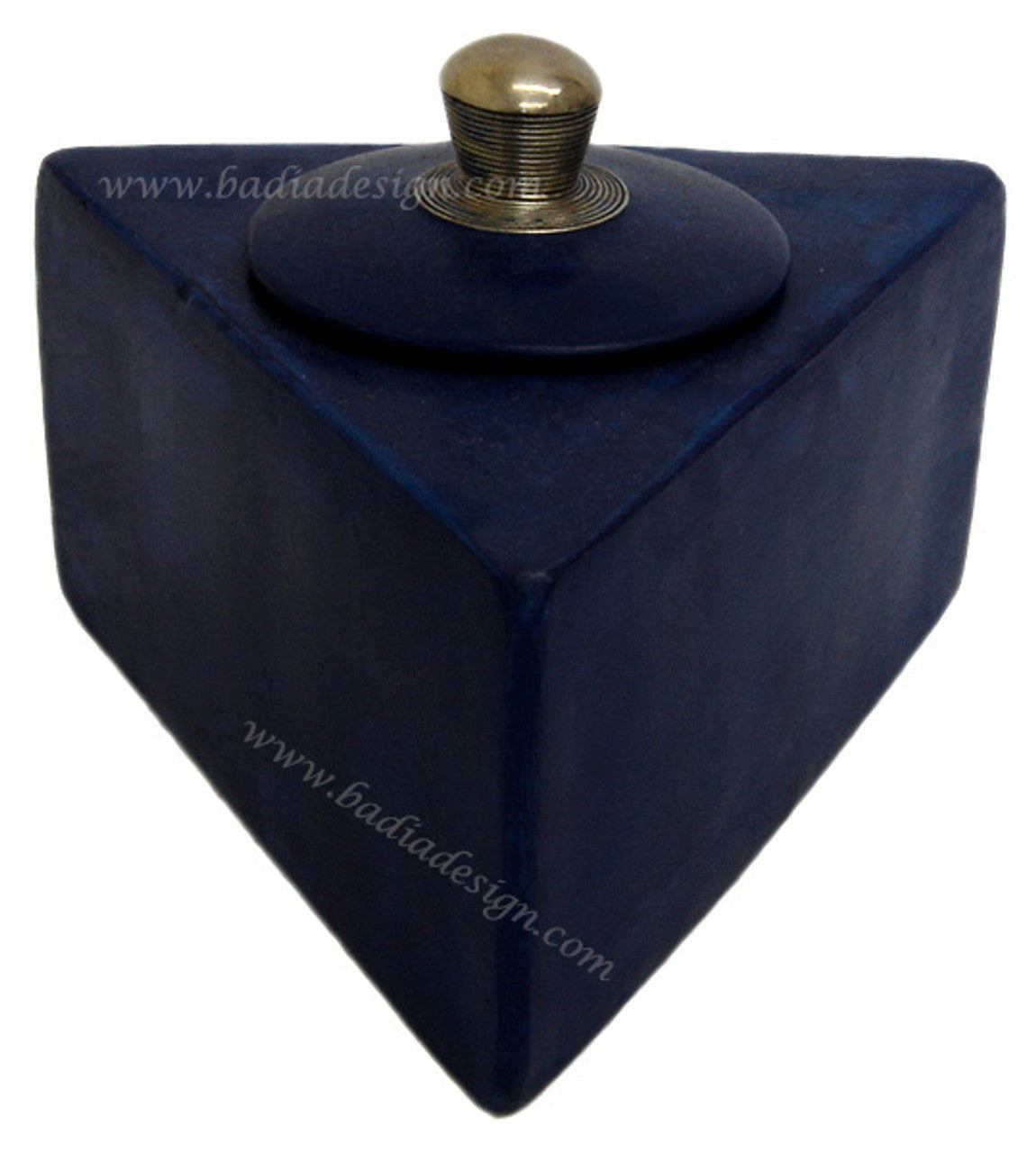 Moroccan Tadelakt Triangular Ceramic Box