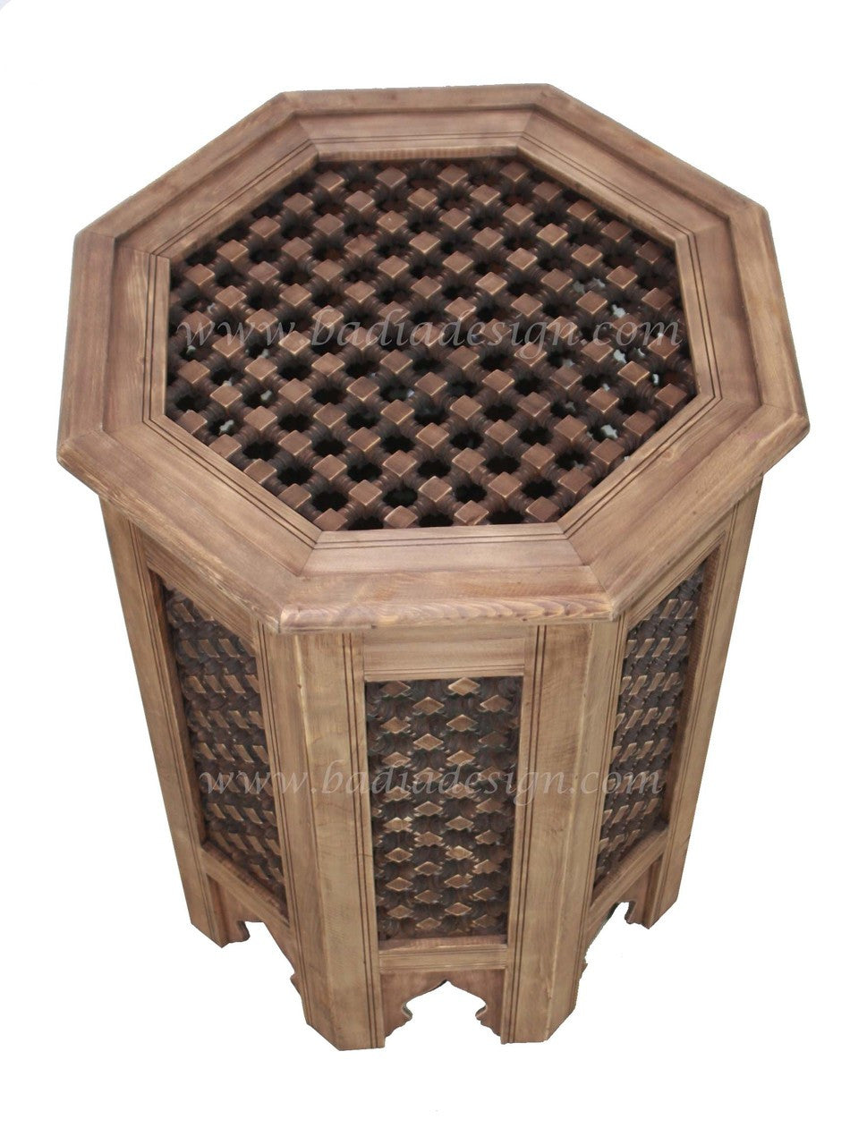 Hand Carved Moucharabieh Wooden Table