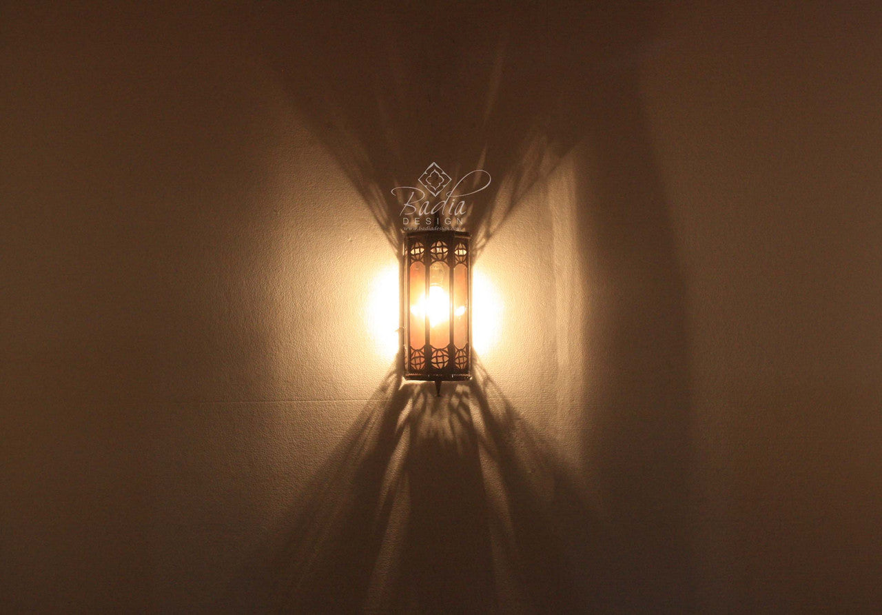 Multi-Color Glass Wall Sconce