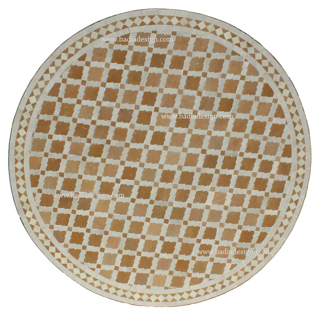 39" Moroccan Mosaic Tile Table Top