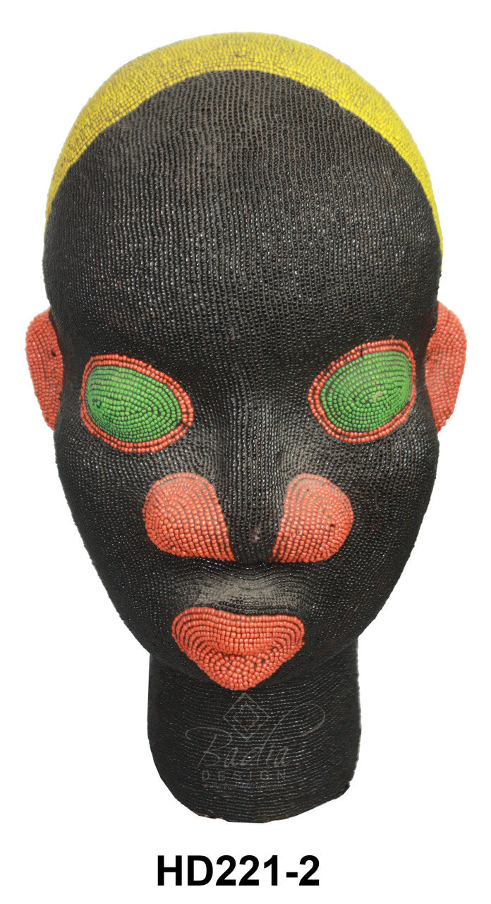 Multi-Color African Beaded Heads