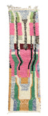 Multi-Color Moroccan Runner Rug with Abstract Designs