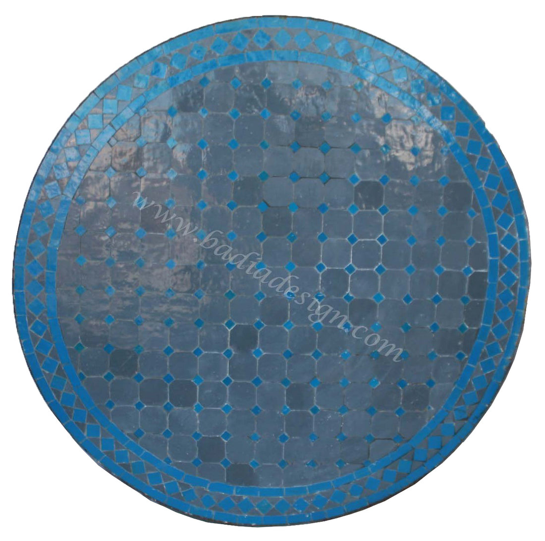 39" Moroccan Mosaic Tile Table Top